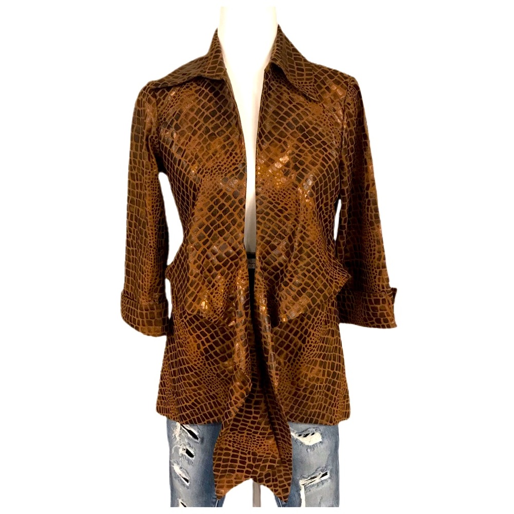 Mosh a faux snakeskin jacket small